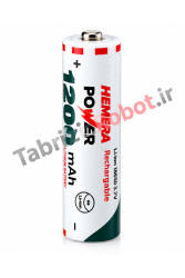 باتری لیتیوم-یون 1200 میلی آمپر سایز 18650 نوکدار